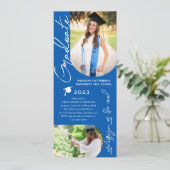 フォト卒業パーティスクモダンリエレガントプト 招待状 (スタンド正面)