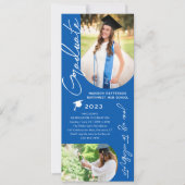 フォト卒業パーティスクモダンリエレガントプト 招待状 (正面)