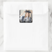 フォト卒業パーティーのお気に入り スクエアシール (バッグ)