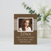 フォト卒業パーティーのお知らせ インビテーションポストカード (スタンド正面)