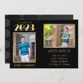 フォト卒業パーティーのお知らせ 招待状 (正面/裏面)