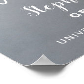 フォト卒業パーティーのサイン ポスター (角)