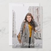 フォト卒業パーティーの日付を保存 招待状 (正面)