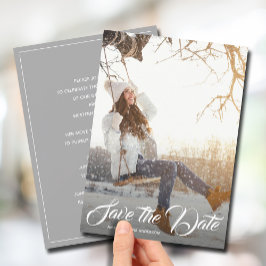 フォト卒業パーティーの日付を保存 招待状