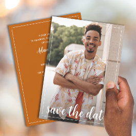 フォト卒業パーティーの日付を保存 招待状