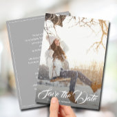 フォト卒業パーティーの日付を保存 招待状