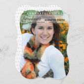 フォト卒業パーティーの発表を追加 案内状 (正面/裏面)