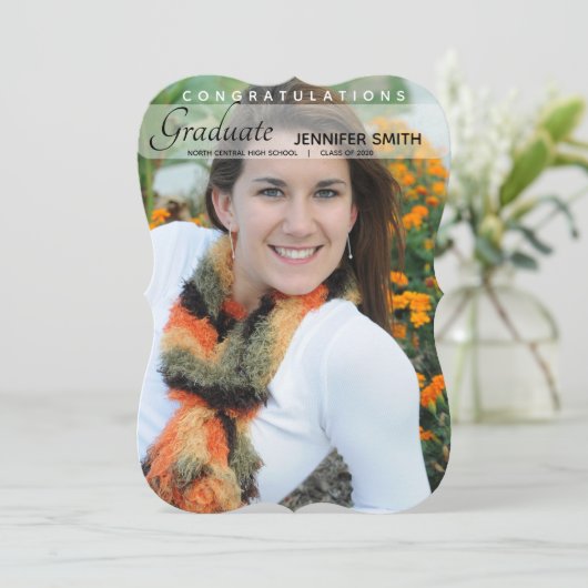 フォト卒業パーティーの発表を追加 案内状 (スタンド正面)