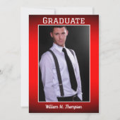 フォト卒業パーティーの追加招待状 招待状 (正面)