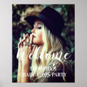 フォト卒業パーティーへようこそパーソナライズされた ポスター (正面)