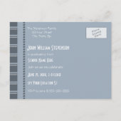 フォト卒業パーティー招待状はがき インビテーションポストカード (裏面)