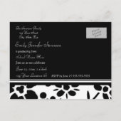 フォト卒業パーティー招待状はがき インビテーションポストカード (裏面)