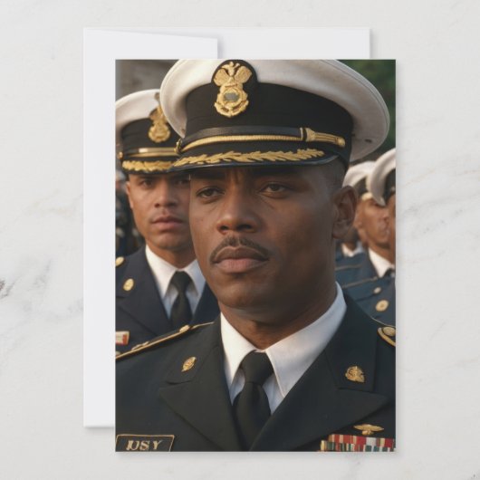 フォト卒業パーティー招待状アメリカ国旗 招待状 (裏面)