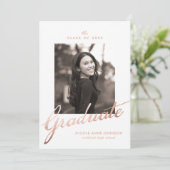 フォト卒業パーティー招待状カード 招待状 (スタンド正面)