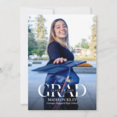 フォト卒業パーティー招待状発表 招待状 (正面)