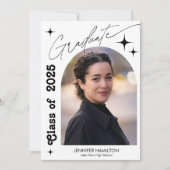 フォト卒業パーティー招待状発表 招待状 (正面)