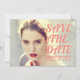 フォト卒業パーティー招待状。セーブザデート. 招待状