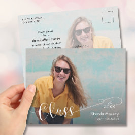 フォト卒業パーティー招待状 ポストカード