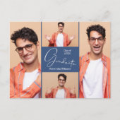 フォト卒業パーティー招待状 ポストカード (正面)