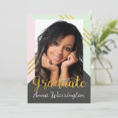 フォト卒業パーティー招待状 招待状 (スタンド正面)