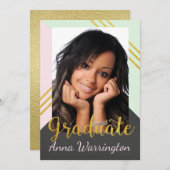 フォト卒業パーティー招待状 招待状 (正面/裏面)