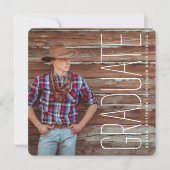 フォト卒業モダンパーティー招待状 招待状 (正面)