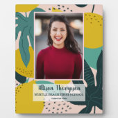 フォト卒業抽象芸術レモン卓上 フォトプラーク (正面)