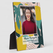 フォト卒業抽象芸術レモン卓上 フォトプラーク (側面)