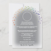 フォト卒業招待状レトロプライドレインボー 招待状 (裏面)