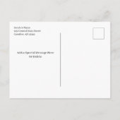 フォト卒業発表スクリプトオーバーレイ 案内ポストカード (裏面)