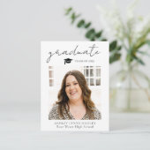 フォト卒業発表スクリプトオーバーレイ 案内ポストカード (スタンド正面)