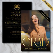 フォト卒業発表フォイル招待状 箔招待状