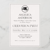 フォト卒業発表フォイル招待状 箔招待状 (裏面)