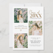 フォト卒業発表招待状 招待状 (正面)