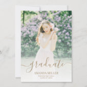 フォト卒業発表招待状 招待状 (裏面)