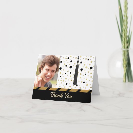 フォト卒業Thank You Noteカード カード (正面)
