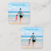 フォト名刺の例(文字付き) スクエア名刺 (正面/裏面)