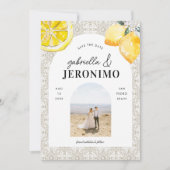 フォト地中海のイタリアンタイル&レモ結婚ン セーブザデート (正面)