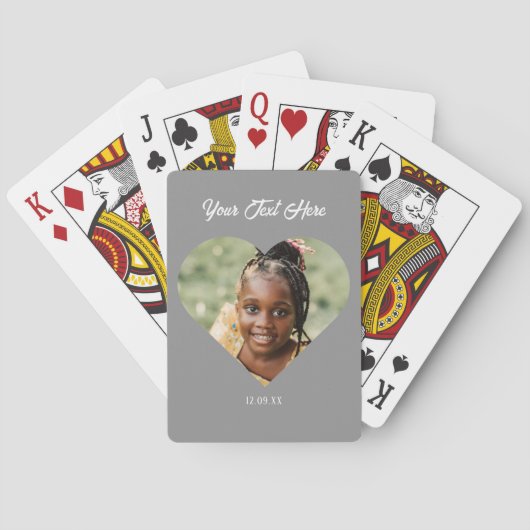 フォト垂直カスタム文字トランプ トランプ (裏面)