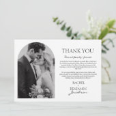 フォト夫妻のホイル結婚カードに感謝 サンキューカード (スタンド正面)