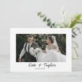 フォト夫妻の結婚サンキューカード サンキューカード (スタンド正面)