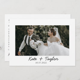 フォト夫妻の結婚サンキューカード サンキューカード