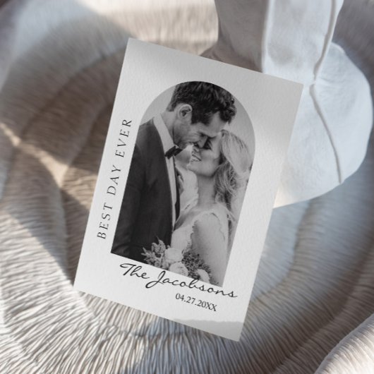 フォト夫妻の結婚サンキューカード サンキューカード