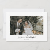 フォト夫妻の結婚サンキューカード サンキューカード (正面)