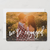 フォト婚約の発表とパーティの招待状 招待状 (正面)