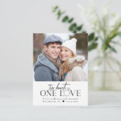 フォト婚約アナウンスワンラブポストカード 案内ポストカード (スタンド正面)