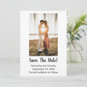 フォト婚約ウェディング日付カードを保存 セーブザデート (スタンド正面)