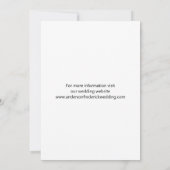 フォト婚約ウェディング日付カードを保存 セーブザデート (裏面)