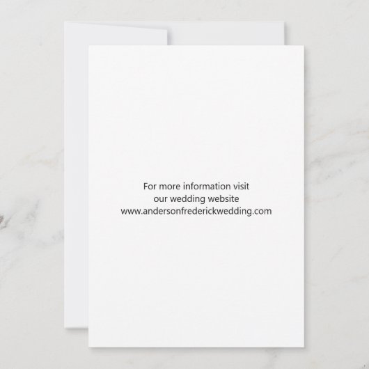 フォト婚約ウェディング日付カードを保存 セーブザデート (裏面)