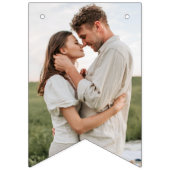 フォト婚約パーティダスティブルー バンティングフラッグ (第1の旗)